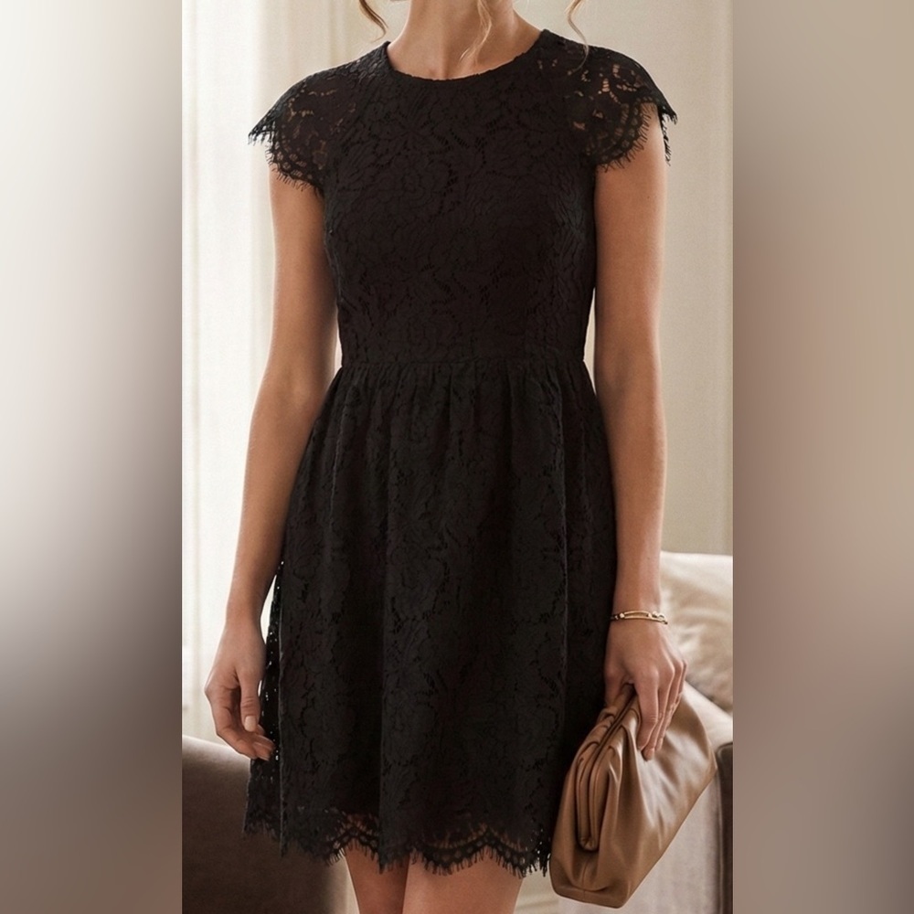 Kensie Black Lace Mini Dress